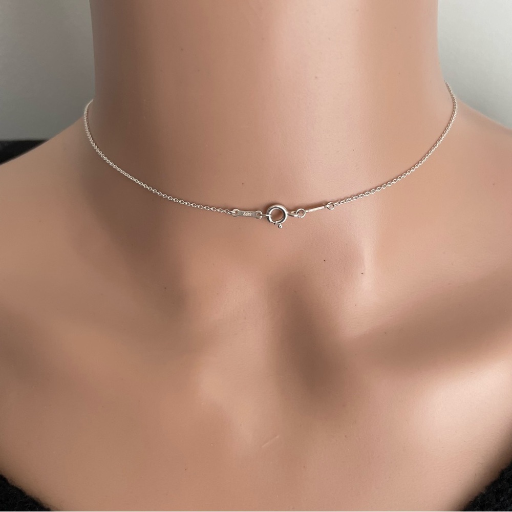 ⭐️COA⭐️TIFFANY & Co Silver 925 Elsa Peretti full Heart Necklace W/Box💯Authentic - Picture 4 of 7